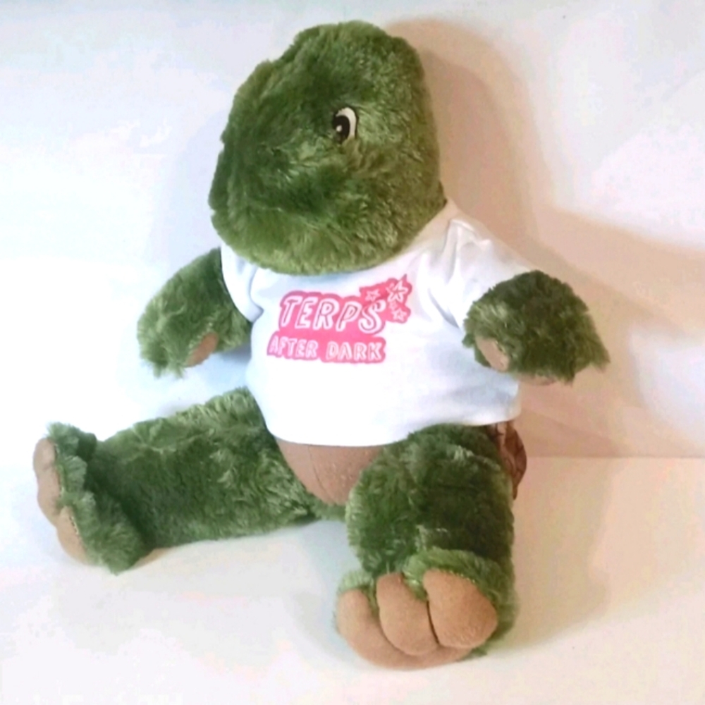 The Bear Factory Vintage Turtle Sitting Toy Plush 16" Rare with Tag